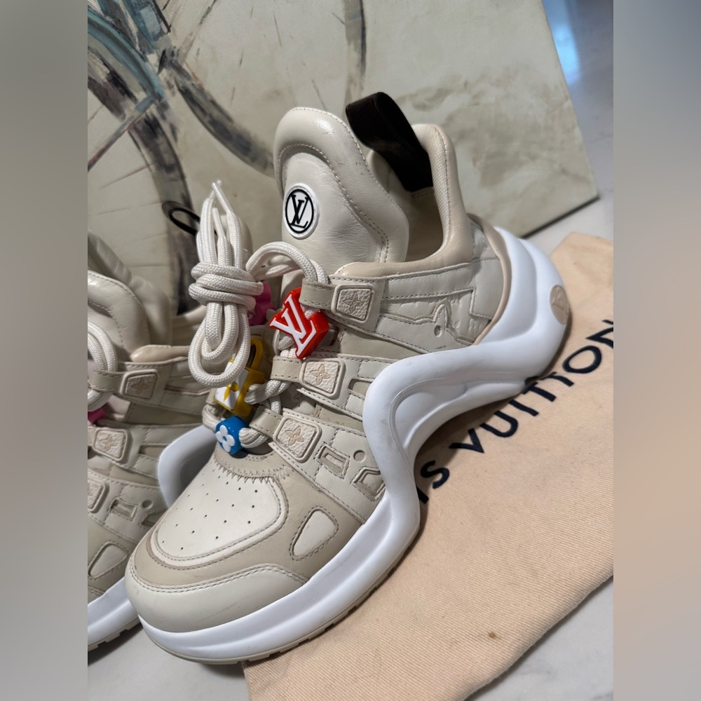 ONE DAY SALE✨
SALE✨Louis Vuitton archlight Cream and Multicolor Women's Sneakers - Picture 5 of 16